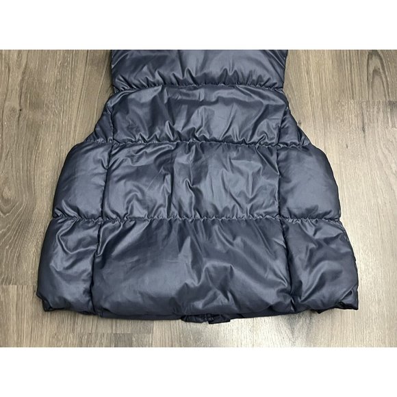 GAP Down Puffer Vest Women’s XL Purple Metallica Periwinkle Full Zip Quilted - Picture 10 of 11